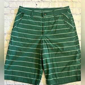 LULULEMON mens size 30 KAHUNA green striped shorts